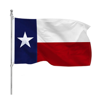 10x15 FT Outdoor Waterproof Breathable Embroidered TX American Texas for Heavy Duty 210D Nylon Flag with 2 Metal Grommets