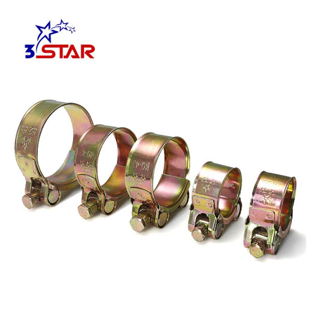 Adjustable Hose Clamp for Hydraulic Silicone Hose Heavy Duty Single Bolt Hose Clamp