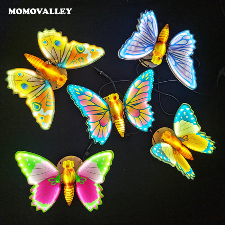 LED Butterfly Christmas Garland Waterproof Outdoor Decorative Event Party Planning with Light Feature Creative Store Decorations