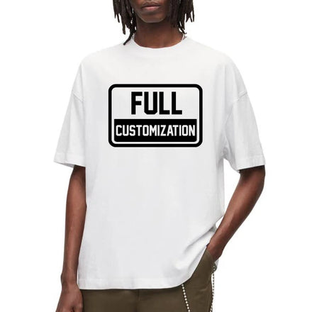 Custom Printed Men's Jersey T-Shirts 100% Cotton O-Neck Heavyweight 300g Fabric Weight Eco-Friendly Casual Streetwear