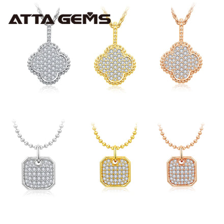 ATTA 2026 Mother's Day Fine Jewelry Gift Birthstone Wholesale MoissaniteDiamond Pendant Necklace Jewelry for Mother's Day