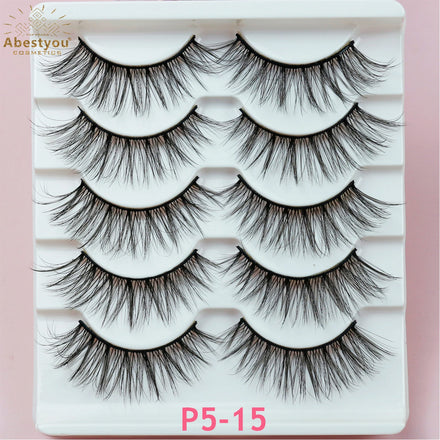 Abestyou Factory Direct Full Strip Eyelashes Lashes Beauty Tool with Boxes Wholesale Accessory