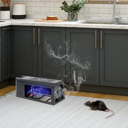 100% Kill Rate No Touch No See High-Voltage Shock Electric Mouse Trap Indoor Electronic Humane Mouse Trap
