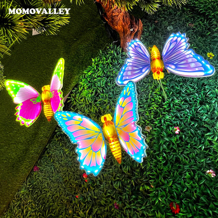 Outdoor LED Giant Lighted Butterfly Decorations IP65 DC Waterproof Christmas Light-Up Design Home Hotel Wholesale Price