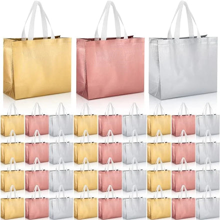 Wholesale Customizable Recycled Supermarket Shopping Tote Bags Environmentally Friendly Low Price Non-Woven Bags Letter Pattern