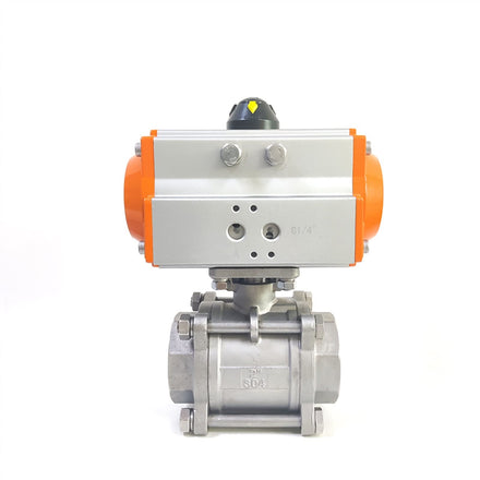 General SS 304 316l Stainless Sanitary 1/2-4 2pc 2way Threaded Ball Valve Pneumatic Ball Valve Water Oil Gas Pressure Valve