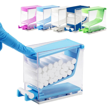 Dental Cotton Roller Box Dispenser Press Type Lab Use Tampons Oral Cotton Lap Box