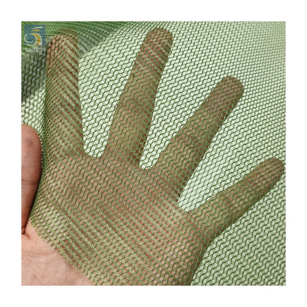 YX133 Environmental Certification 135gsm 100% Polyester Rpet Fabric Recycled Hard Mesh Fabric for Cap Bags