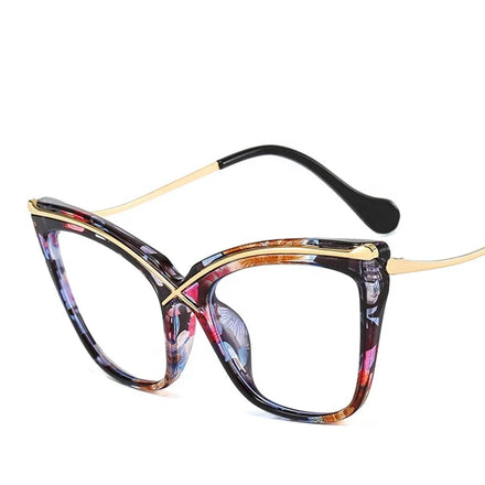 Cat Eye Spectacles Optical Eyeglass Frame Anti-blue Light Eye Glasses Frames Computer Eyeglasses Optical Frame Readers