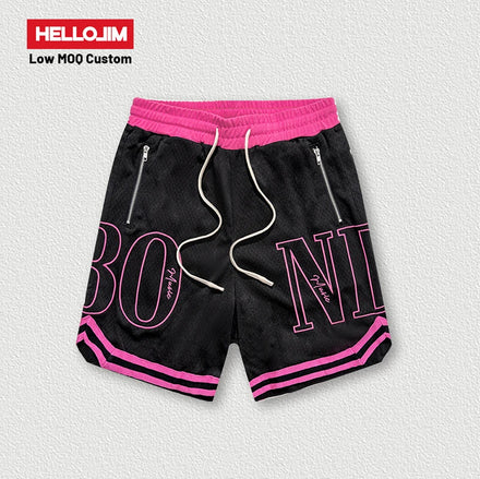 2024 New Product Sublimation Plain Polyester Shorts Gym Blank Basketball Mesh Shorts for Men Shorts Mesh