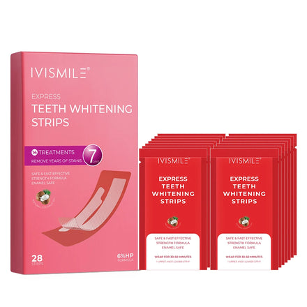 CE Mint Flavor Customized LOGO Teeth Whitening Strips Effective Peroxide Whitening Strips