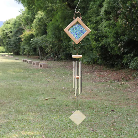 Wind Chimes Balloon Style Outdoor Wooden Glass Aluminum Hummingbird Feeder 9-Bar Ceramic Bird Memorial Azul Holiday Supplies