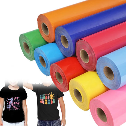 5ft a Combination Can Choose 8 Colors Heat Transfer Vinyl PVC With Sticky Htv Iron on Vinyl Heat Press Thermoflex Transfer Film