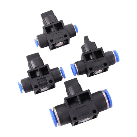 4/6/8/10/12mm PU Tube Connector Air Flow Control Pneumatic Fittings Air Speed Regulating Throttle Valve