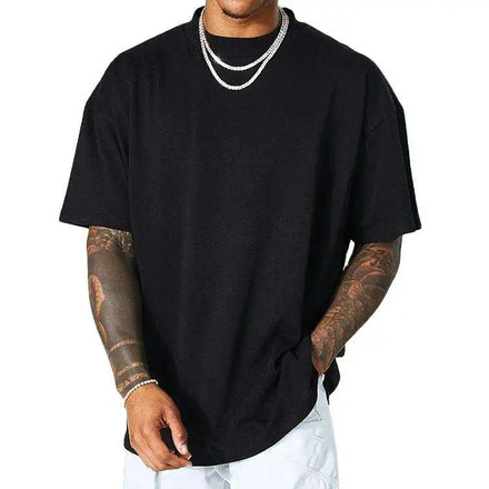 Wholesale Soft Cotton Mens T-Shirt 220gsm Solid Blank Round Neck Short Sleeve Tees One-stop Apparel Supplier for DTC Brand