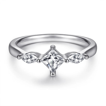 925 Sterling Silver Fine Jewelry Latest Design Jewelry Simple Elegant Appearance Silver Ring for Weddings and Engagement