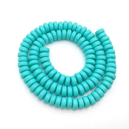 Wholesale Best Selling JI Bai Zhao 7mm Mixed Color Circular Ceramic Clay Porcelain Bead Jewelry Making DIY Bracelet Necklace