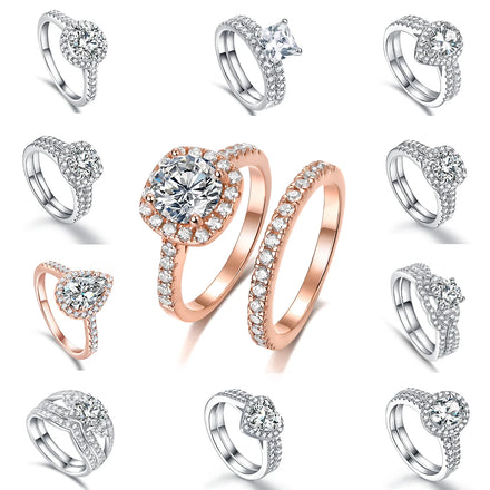 Jewelry Manufacturer Custom Luxury New Design Jewellery 925 Sterling Silver Ring Wedding Engagement Zircon Silver Women Ring