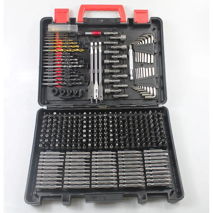 318pcs Drill Bit Set Wood Titanium Hss Drill Bits Screwdriver and Drill Bit Set Tools Woodworking
