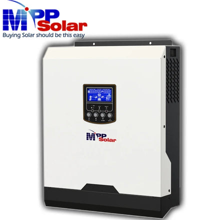 PIP3024MSE 3000W 24V 230V MPP Solar Inverter 40A Solar Charger 25A Battery Charger Pure Sine Wave Grid Single Phase AC 99% CE
