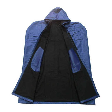 American Football Adult Junior Boys Fleece Lined Sideline Cape Team Waterproof Breathable Warm Protective Hood Custom Team