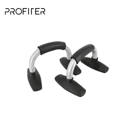 Profier Home Fitness Workout Stand Steel Push-Up Bar with Foam Handle (Black) for Strength Training
