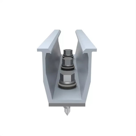 Wholesale QK Brand PV Anodized Stainless Steel Profile Solar Rail Panel Mounting Mini Rails Kits Model QK-03 Tile Rooftop Wind