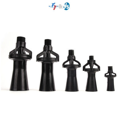 1/4 3/8 BSPT Thread Shape Venturi Spray Nozzle Mixed Flow Stir Beat up Electrophoretic Pool Plastic Sprinkler
