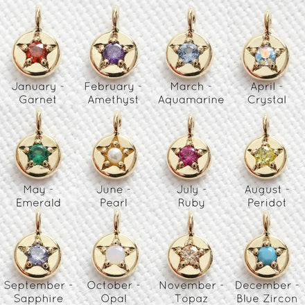 Colorful Star Zircon Pendant DIY Brass Accessories Necklace Box Side Cross Lip O-shaped Stainless Steel Chain Waterproof Jewelry