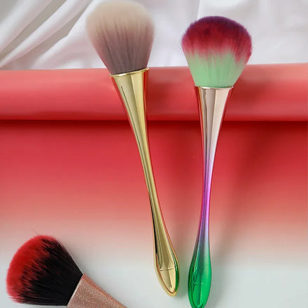 High End Gold Powder Brush Professional Nail Art Make up Brush Large Cosmetic Face Cont Cosmetic Face Cont