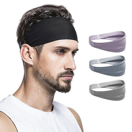 Men Women Elastic Sport Hairbands Head Band Yoga Headbands Headwear Headwrap Sports Workout Gym Sweatband