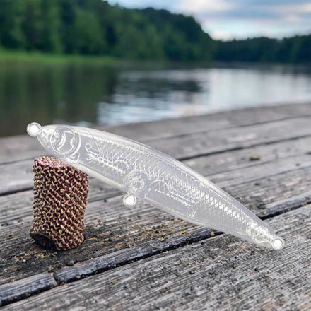100pcs Stick Bait Lures Blanks Unpainted Body Pencil Lure Blank Fishing Lures Unpainted for Diy Fishing Hand Made