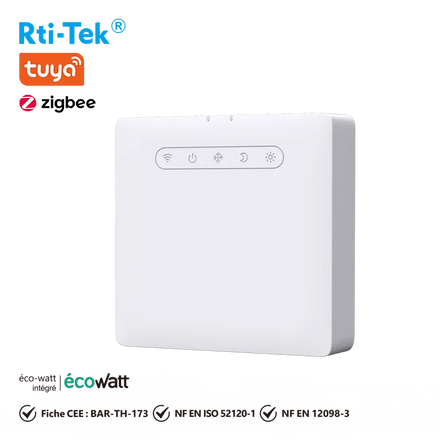 Pilot Module Standard EN 12098-3 Eco-watt Zigbee TUYA Thermostat Anti-flammable PC Heating Controller Electric Apartment IP20