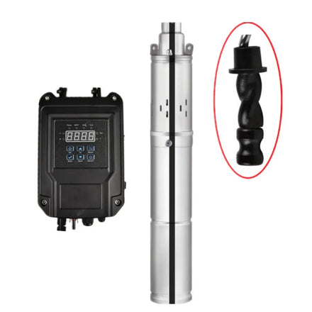 RANKING SPX-48-140 DC Brushless Solar Power Submersible Stainless Steel Screw Pump Deep Well Pump 140m Head MPPT Controller