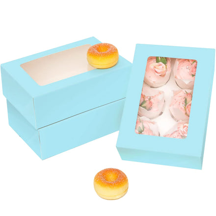 Paper Cups Small White Card Cake Box Food-grade Material Gift Box Packing Candy Box Packaging Bread Kraft Paper Open Window PVC