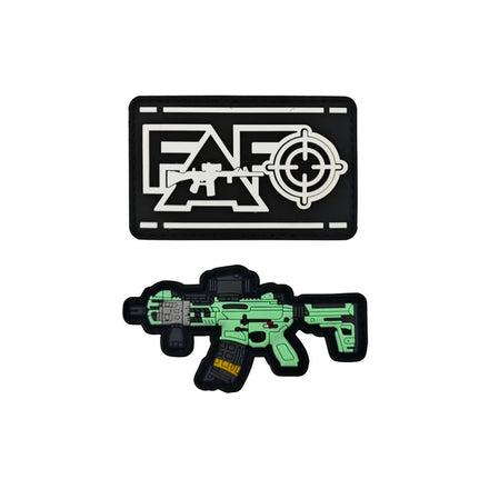 3D PVC Soft Rubber Three-Dimensional Patches Tactical Badge Rubber Seal Vest Hat Jacket With Hook Patch