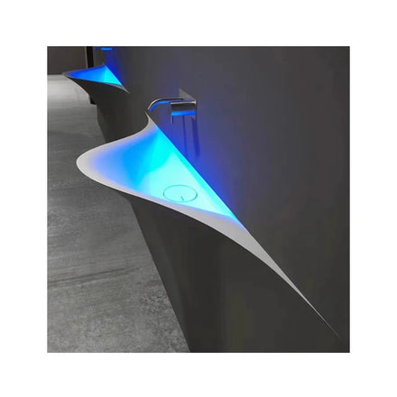 European New Model Composite Stone Hand Wash Sink for Bathroom