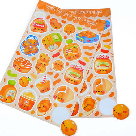 Customized Vinyl Sticker A4 A5 A6 Full Color Printed Waterproof Self-Adhesive Custom Logo Kiss Cut Sticker