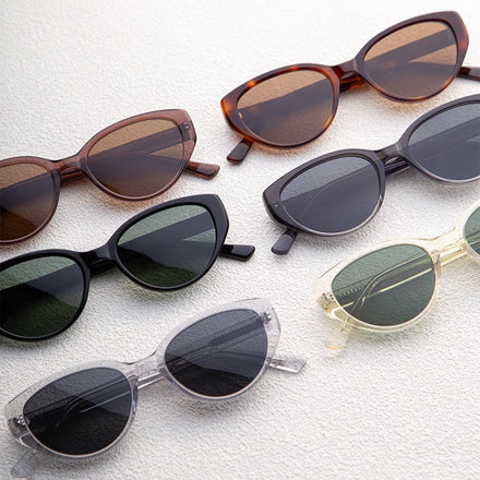 Trendy Polarized Brand Design Vintage Sun Glasses Cateye Shades Oculos China Wholesale Acetate Fashion Sunglasses