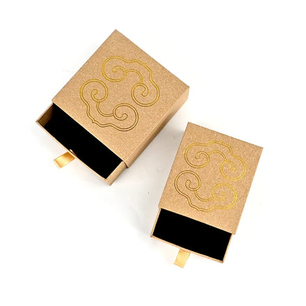 Luxury Custom Logo Printed Recycled Materials Kraft Cardboard Jewelry Packaging Box for Necklaces Earrings Glasses & Watches