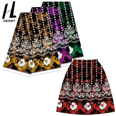 Tribal Fabric Design Henry Textiles Polyester Printed Fabric for Islander Mumu Dress