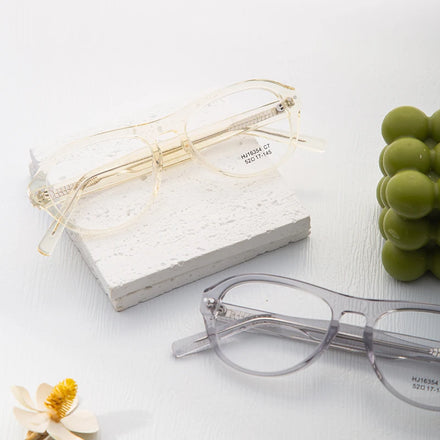 Men's and Women's New Classical Retro Design Acetate Eyeglasses Frames Diamond Face Shape Match Optical Eyewear Glasses