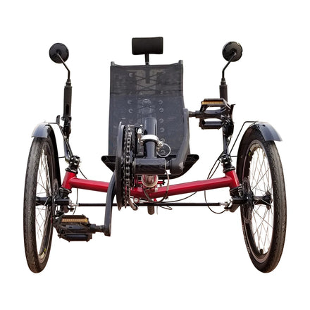 2024 Hot Sale 3 Wheels Cheap Rear Suspension Entry Level One Person Comfortable Seat Good Performer Recumbent Trike Bicycle