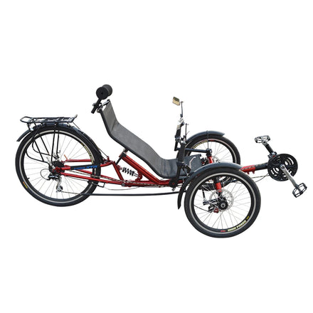 China Free Shipping High Carbon Steel Rear Suspension Recumbent Bicycle