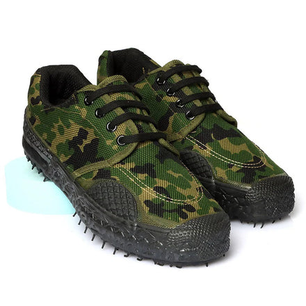 Jiefang Tactical Shoes Men's Pure Rubber Sole Camouflage Training Work Wear-resistant Shoe