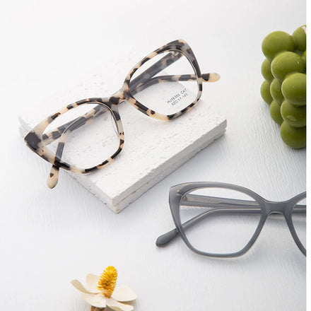 Italian Luxury Optical Spectacle Frames High-End Handmade Acetate Eyeglasses with Retro Design Diamond Face Shape Match