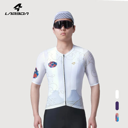 LAMEDA Wholesale Cycling Clothing Wear Race Cutting Bicycle Biking Shirt Tops Sublimation Short Sleeve Bike Cycling Jersey Men