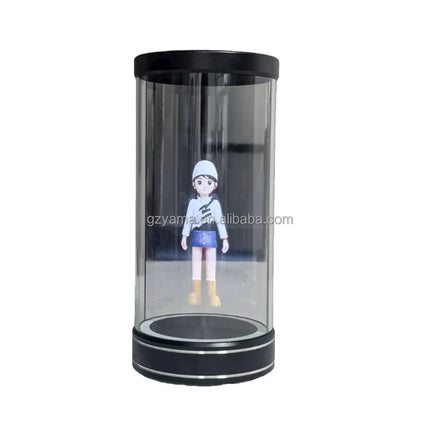 3D Holographic Display Projector Circular Holobox with Durable Acrylic Metal Aluminium Materials LCD Type