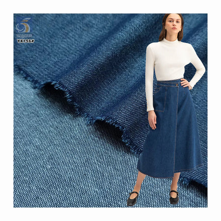 YX156 Good Quality Price 16*16 Washed Dyed Blue 100% Cotton 6 oz Denim Fabric for Jeans Pants