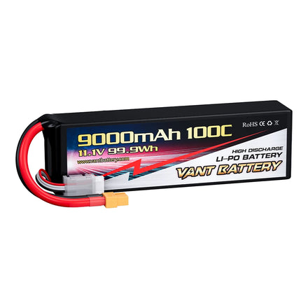 VANT 3S RC Lipo Battery 11.1V 9000mAh 100C Soft Case with XT60 Connector for RC Truck Tank RC Car Racing Hobby